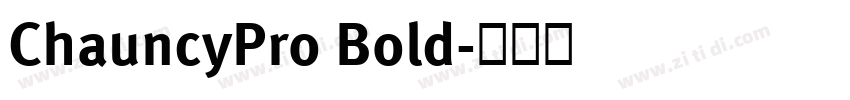 ChauncyPro Bold字体转换